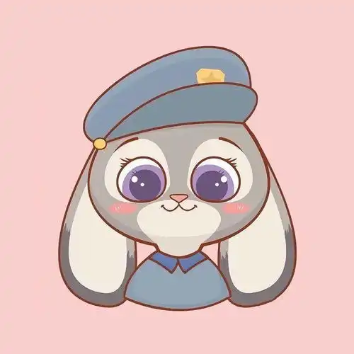 一组卡通简约情侣头像