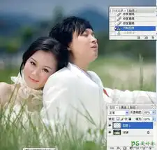 ps调色教程给外景婚片情侣照调出浪漫的暗调蓝紫色2